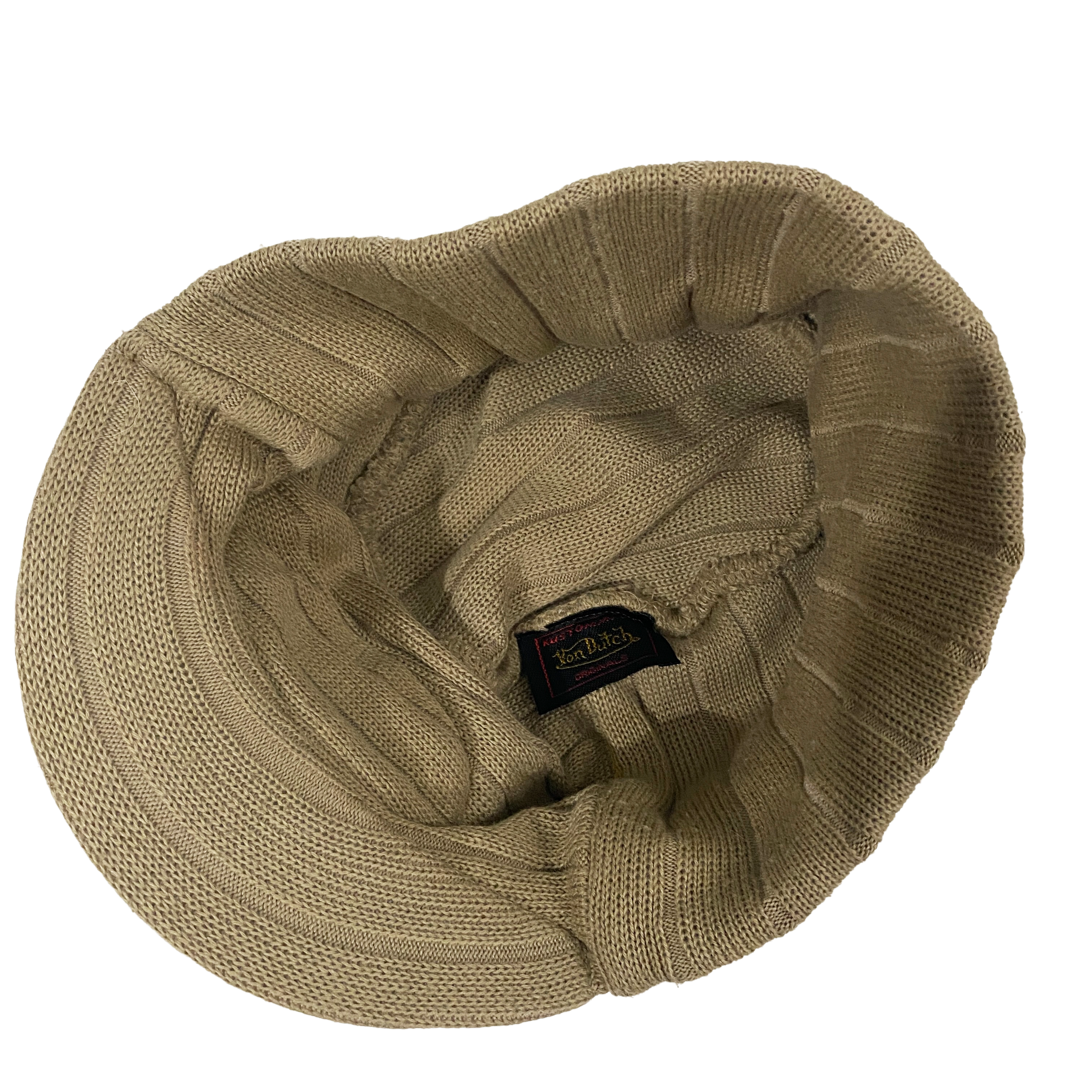 Von Dutch Tan Knit Brim Cap