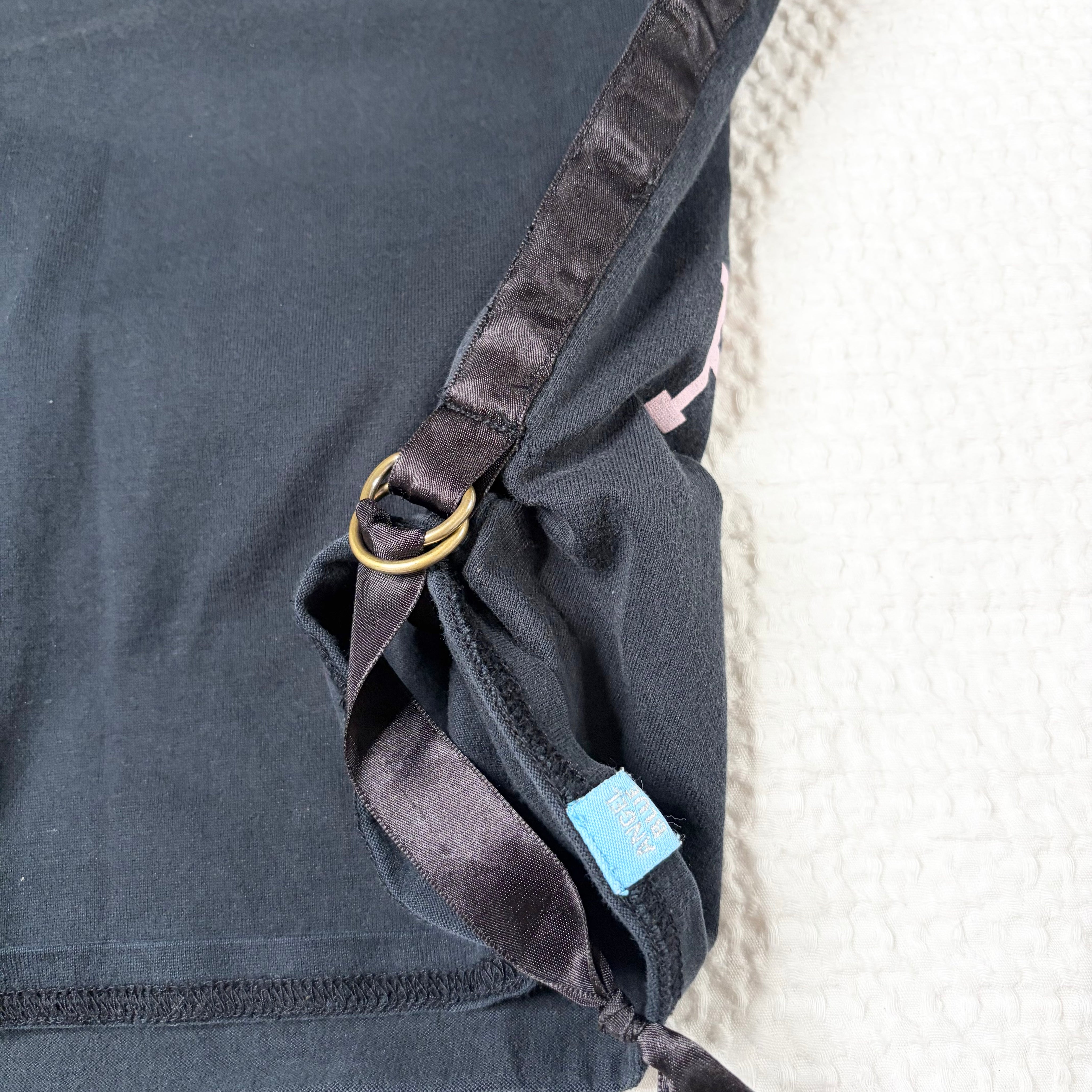 Angel Blue Graphic Baby Tee (XS)