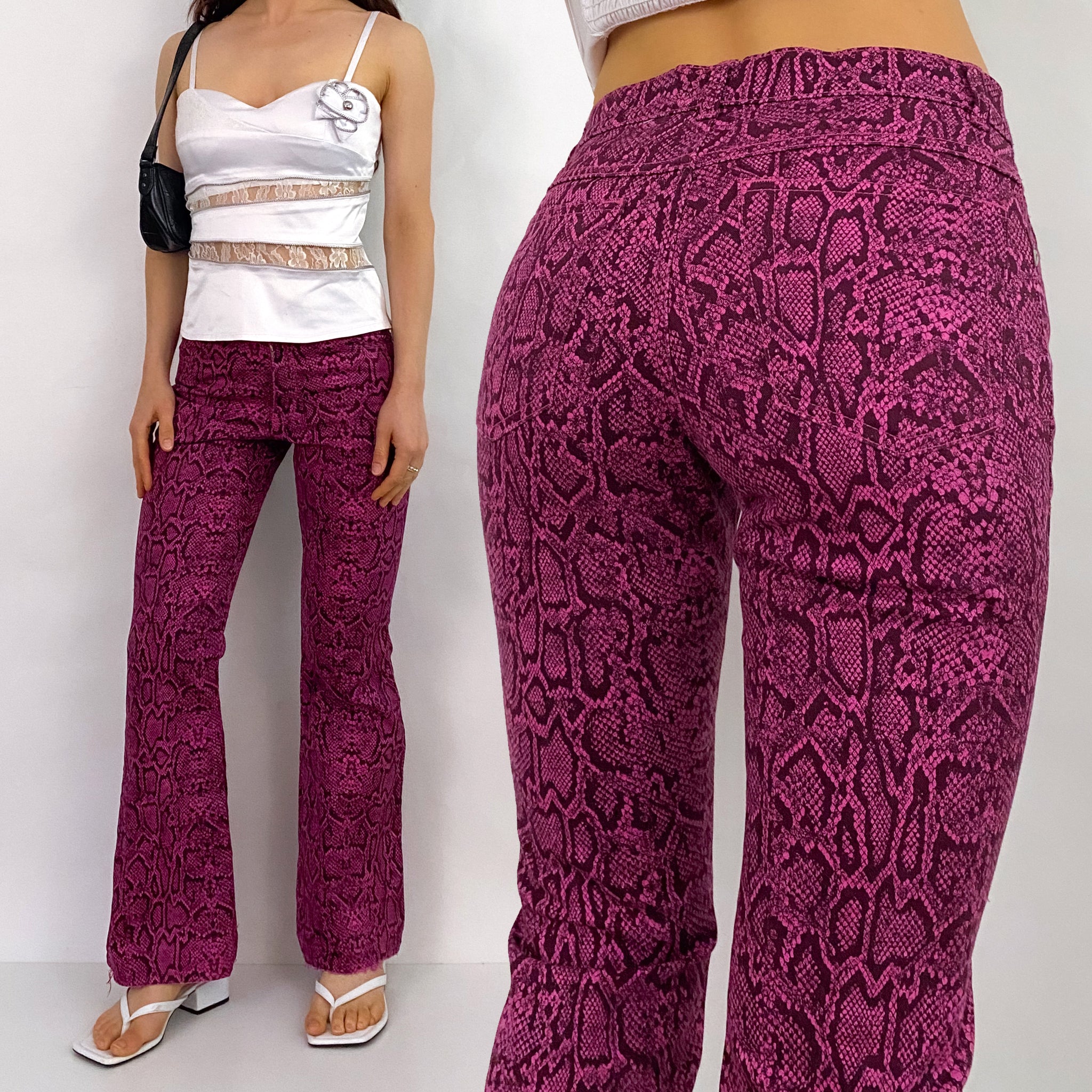 Electric Haze Snakeskin Jeans - Small P