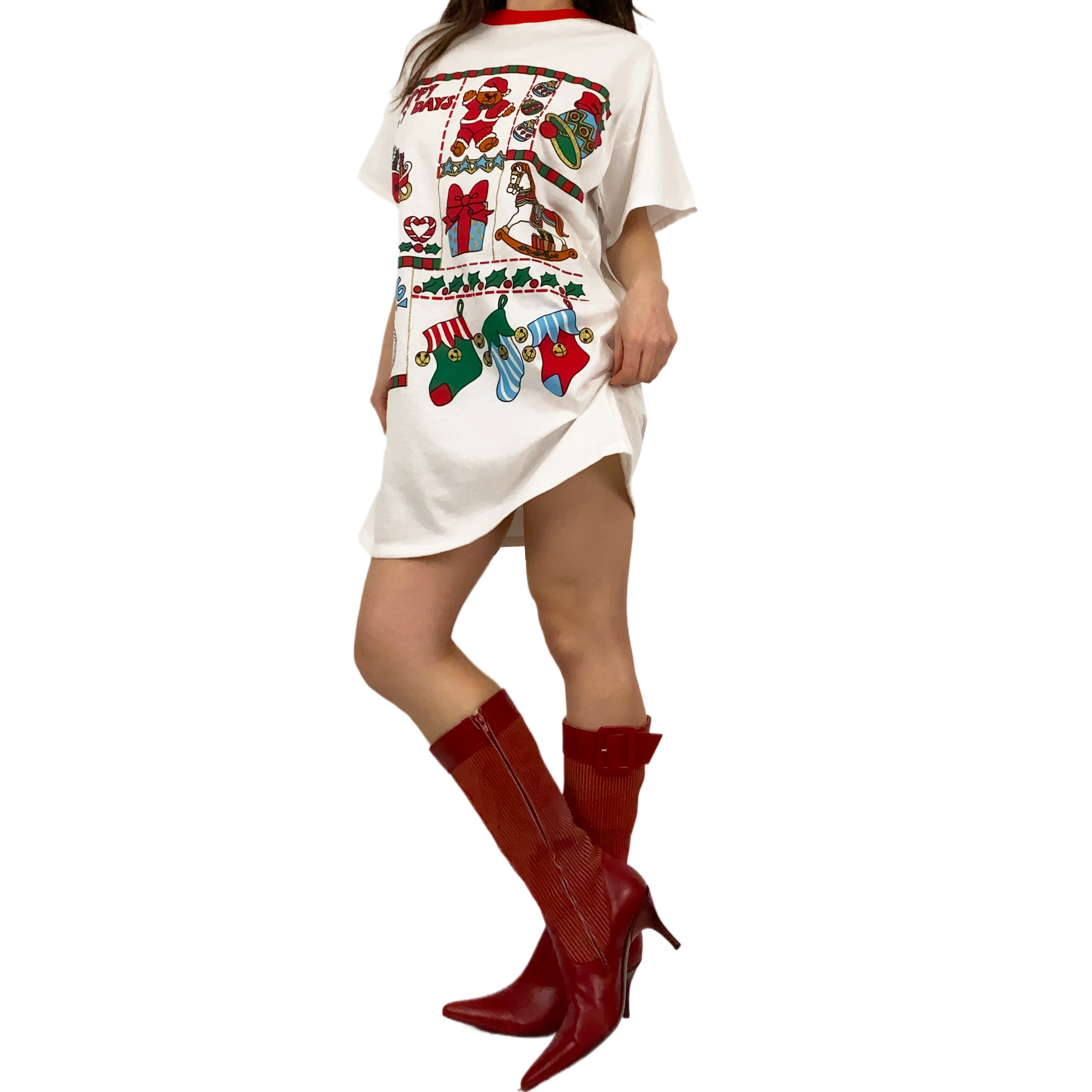 90's Holiday Graphic Tee (XL)