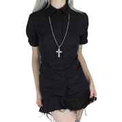 Y2K Prairie Goth Blouse (M)