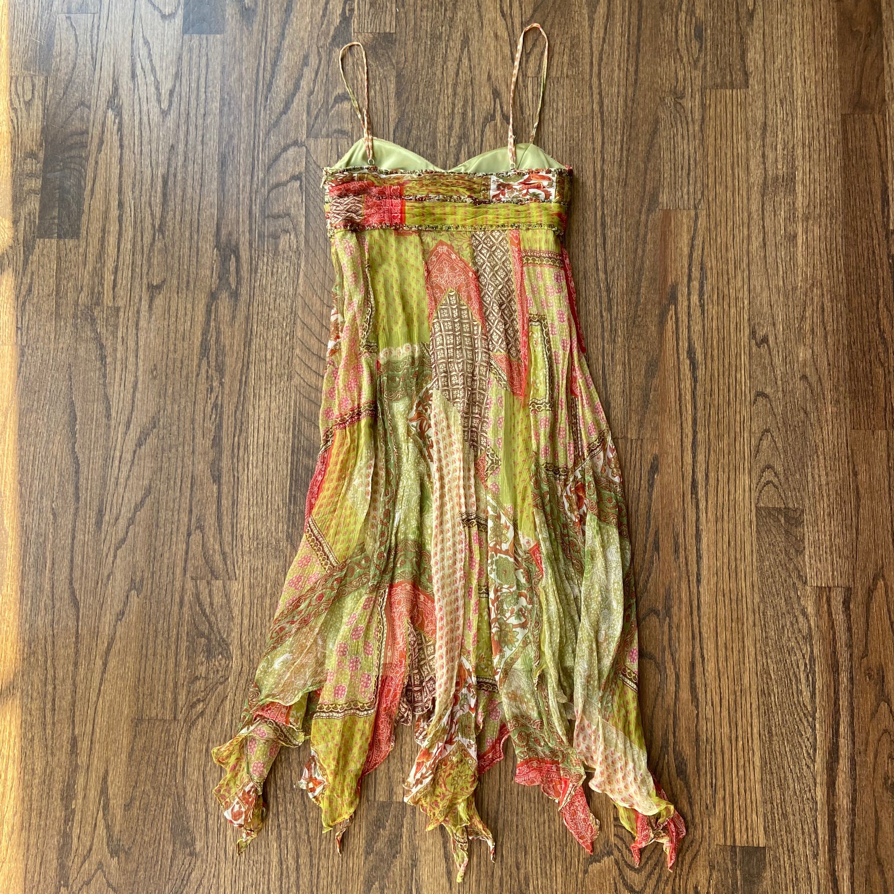 Sue Wong 2000s Silk Beaded Fairy Dress (XS)