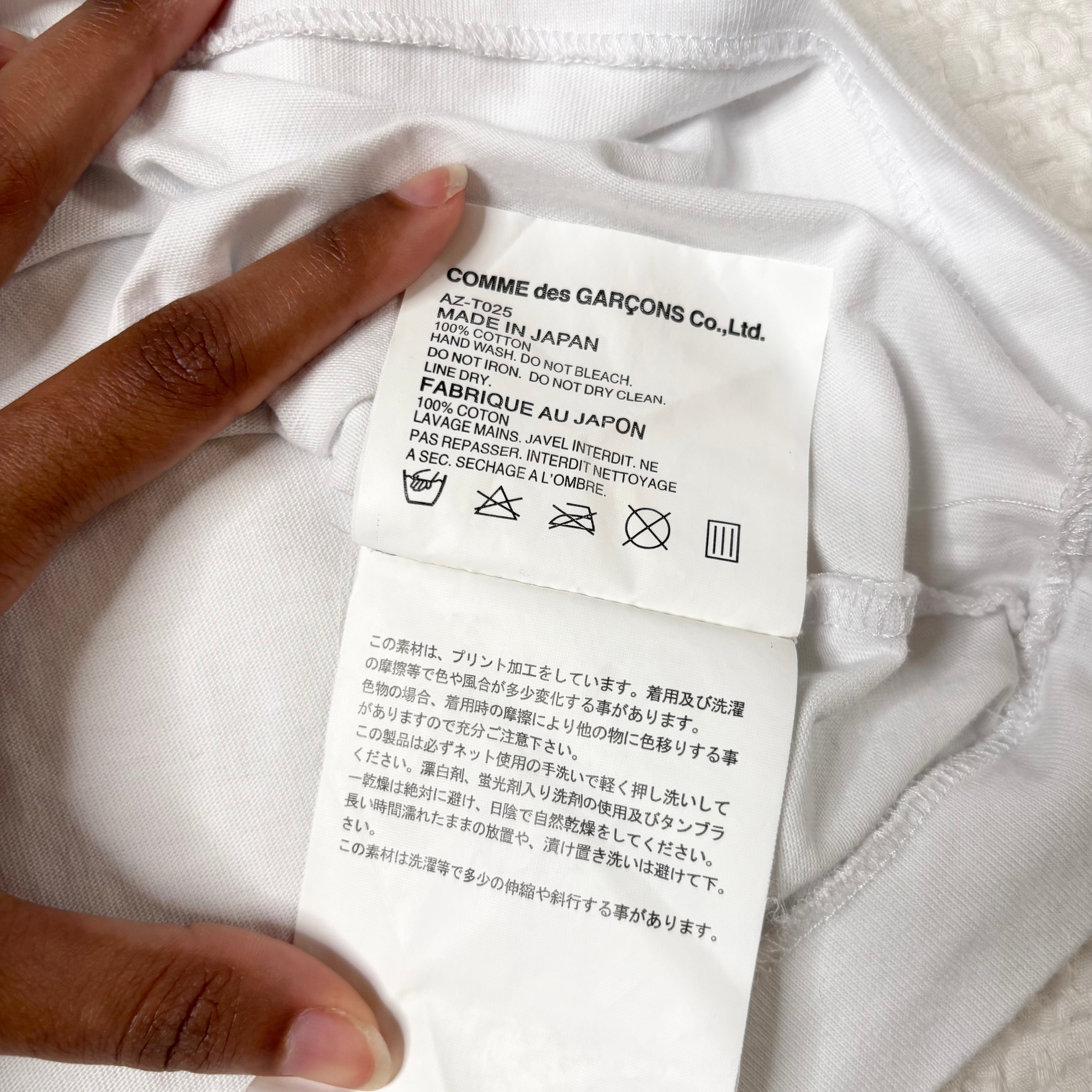 Comme des Garcons PLAY Heart Logo Tee (S-M)
