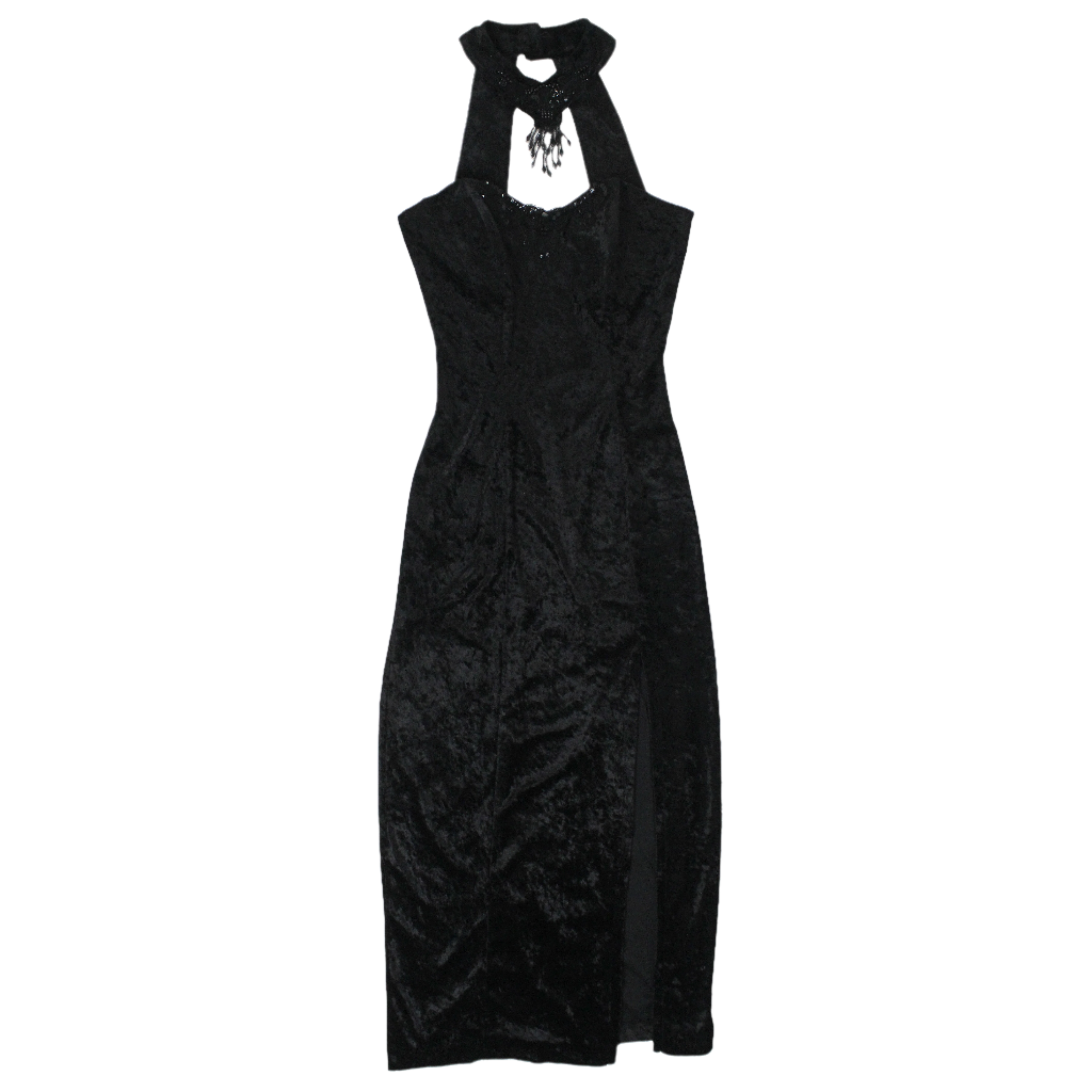 90s Crushed Velvet Gown (S)