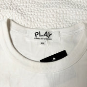 Comme des Garcons PLAY Double Heart Logo Tee (S-M)