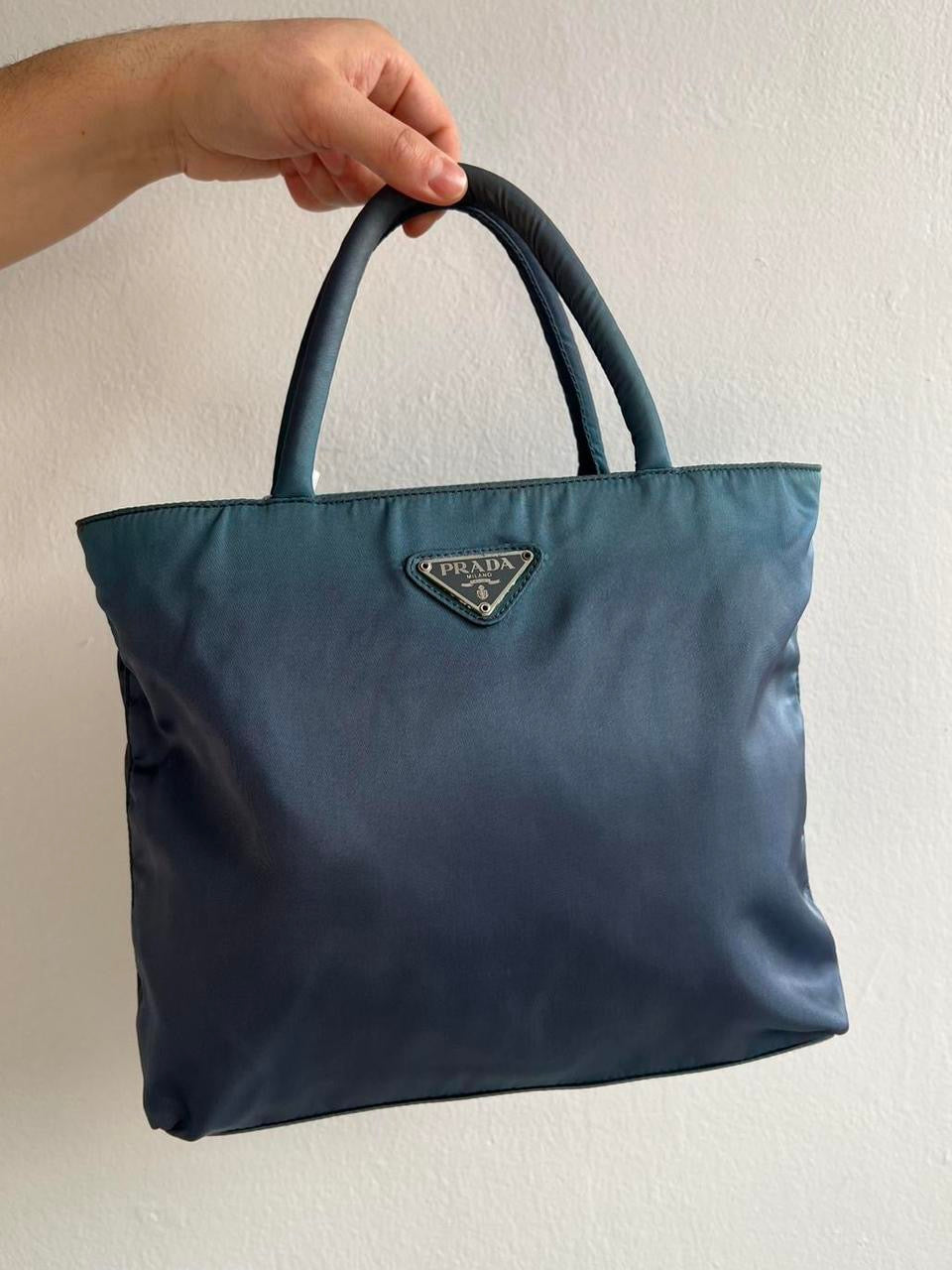 Vintage Blue Prada Nylon Mini Bag