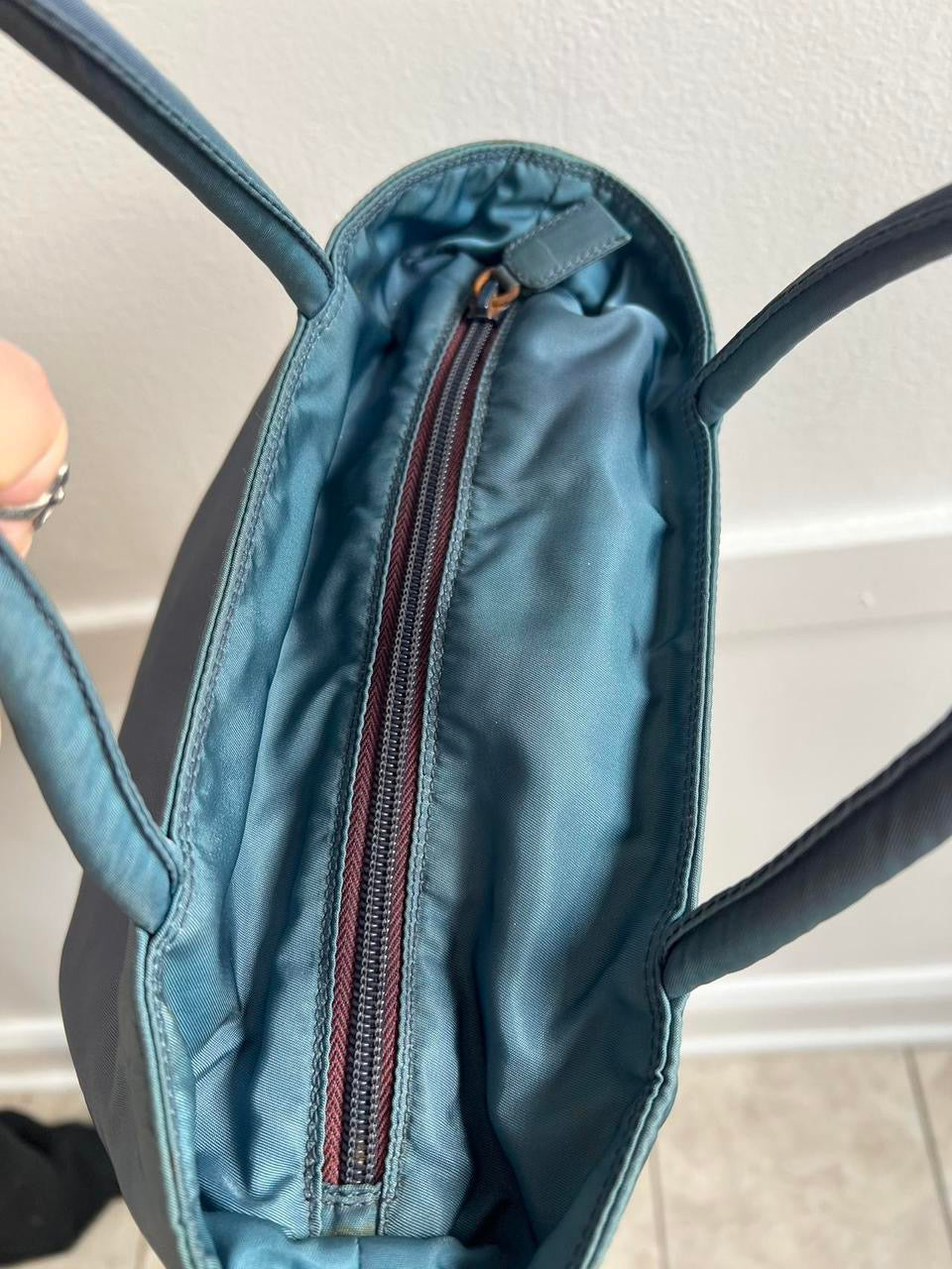 Vintage Blue Prada Nylon Mini Bag