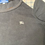Burberry Blue Label Plaid Detail Baby Tee (S)