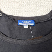 Burberry Blue Label Plaid Detail Baby Tee (S)