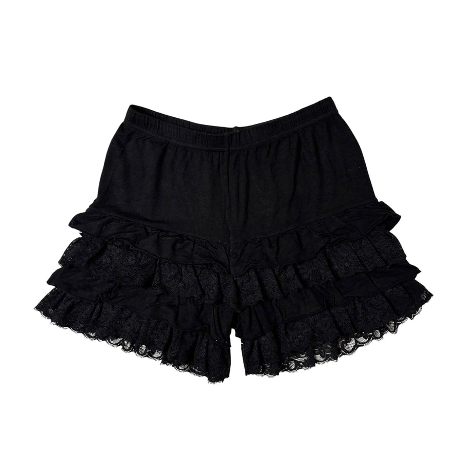 J-Fashion Drop Waist Ruffle Bloomer Shorts (XS-S)