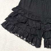 J-Fashion Drop Waist Ruffle Bloomer Shorts (XS-S)