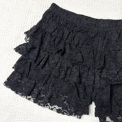 J-Fashion Ruffle Lace Bloomer Shorts (S)