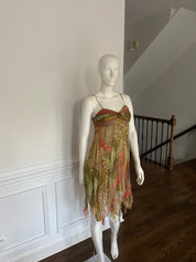 Sue Wong 2000s Silk Beaded Fairy Dress (XS)
