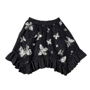 J-Fashion Gothic Ruffle Hem Skirt (XS-S)