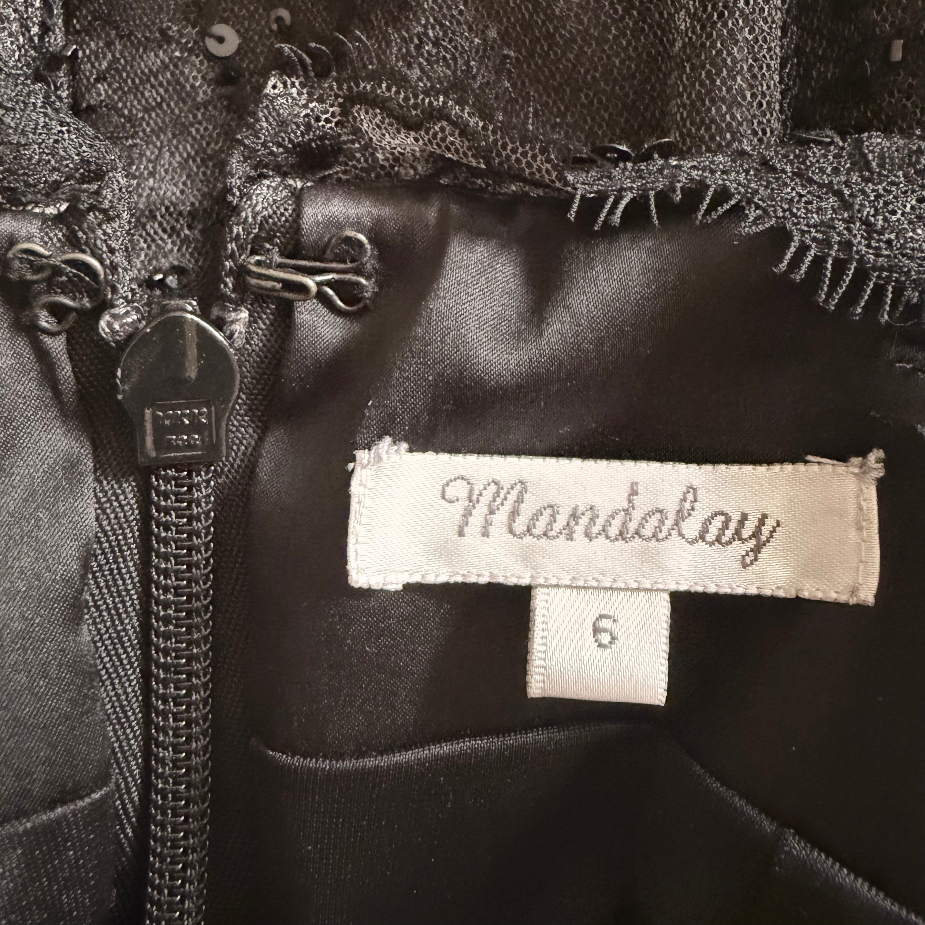 Mandalay Lacy Beaded Bustier Dress (M)