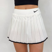 White Pleated Tennis Skirt - XS