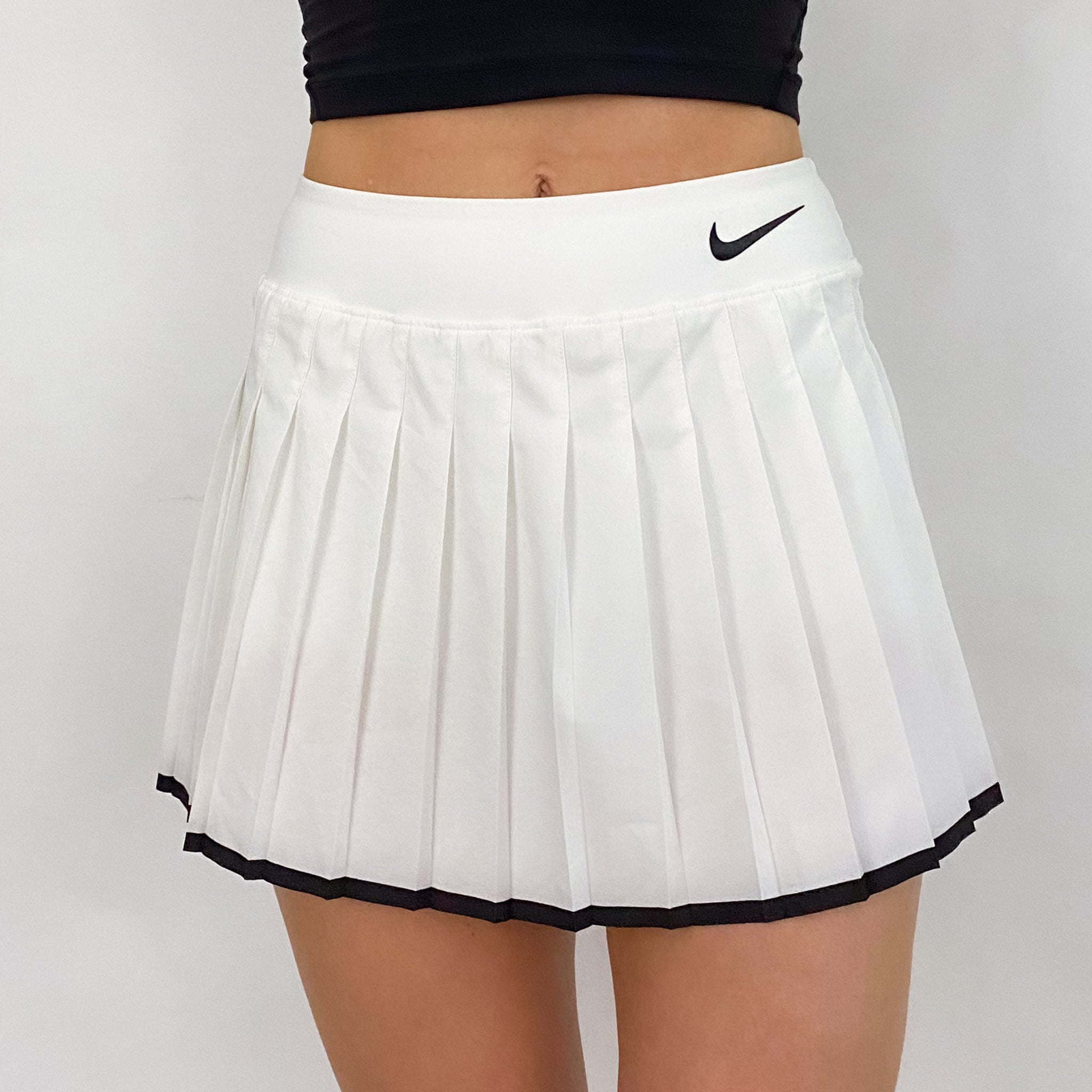 White Pleated Tennis Skirt - XS
