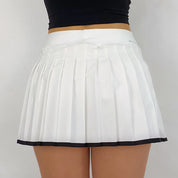 White Pleated Tennis Skirt - XS
