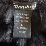Vintage Furry Tie Front Cardigan (M)