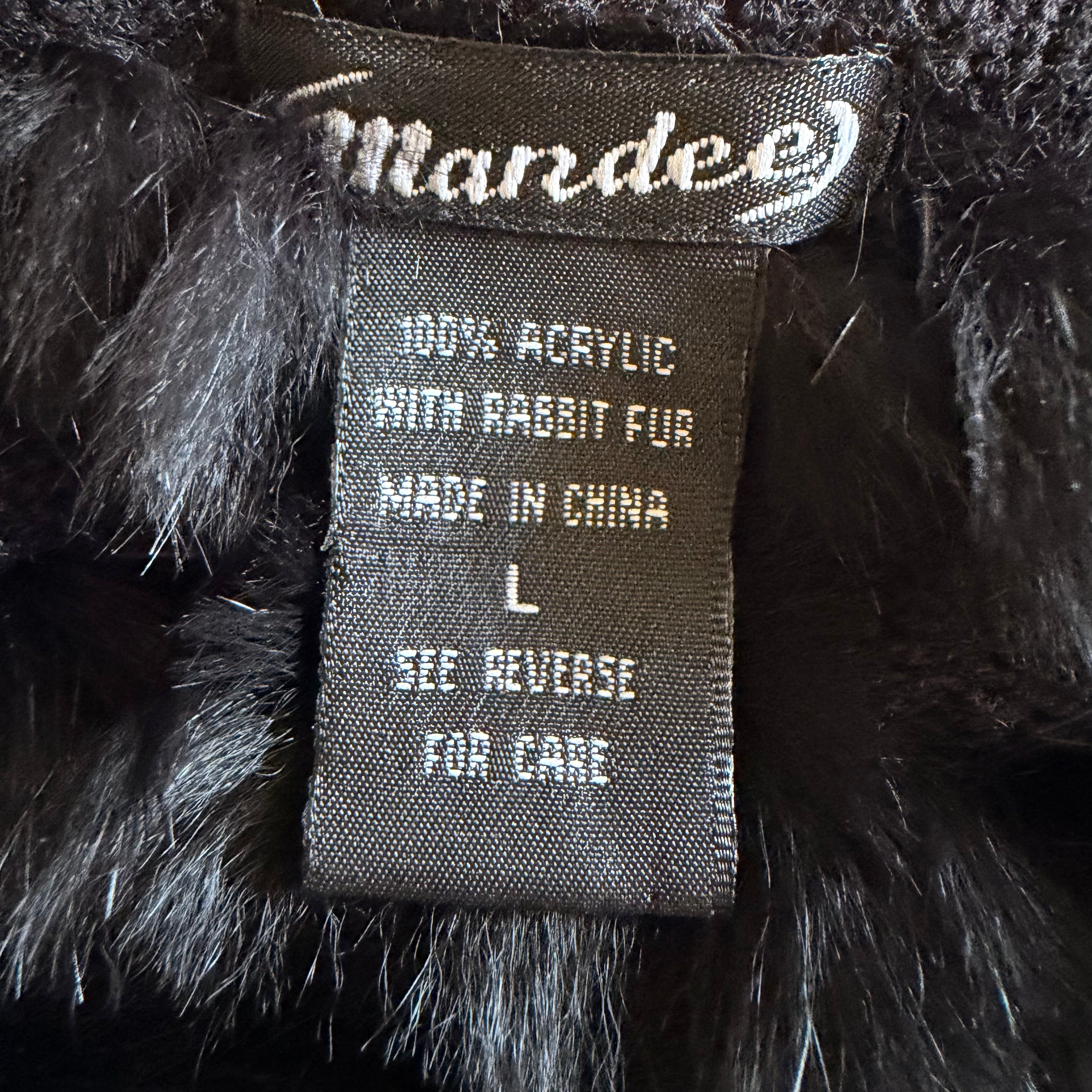 Vintage Furry Tie Front Cardigan (M)