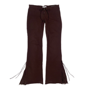 2000s H. Starlet Brown Scrunch Butt Low Rise Flare Pants (S/M)