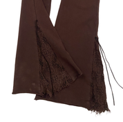 2000s H. Starlet Brown Scrunch Butt Low Rise Flare Pants (S/M)