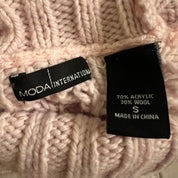 Baby Pink Turtleneck Sweater (S)