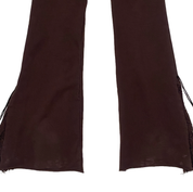 2000s H. Starlet Brown Scrunch Butt Low Rise Flare Pants (S/M)