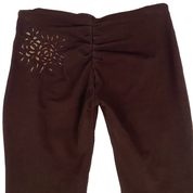 2000s H. Starlet Brown Scrunch Butt Low Rise Flare Pants (S/M)
