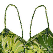 Sue Wong Lime Green Silk Embellished Floral Ruffle Fairy Dress (S/M)