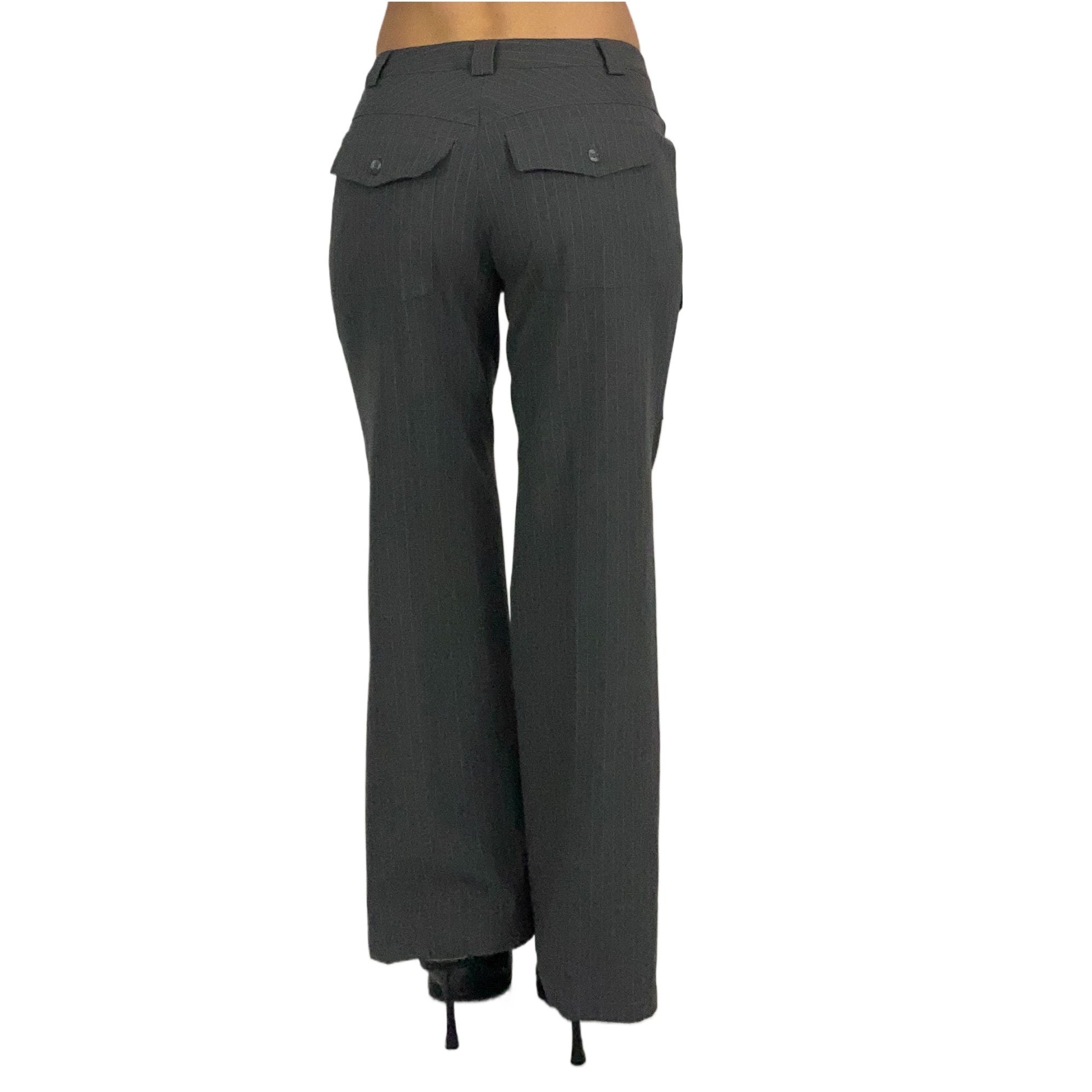 Gray Pinstripe Cargo Trouser (M)
