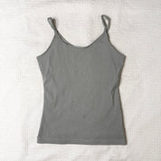 Beaded Butterfly Micro Mesh Tank Top (S)
