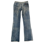 Miss Sixty 2000s Low Rise Bleached Flare Jeans (S)