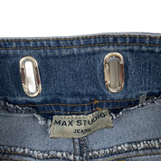 Max Studio 2000s Grommet Waistband Low Rise Flare Jeans (XS)