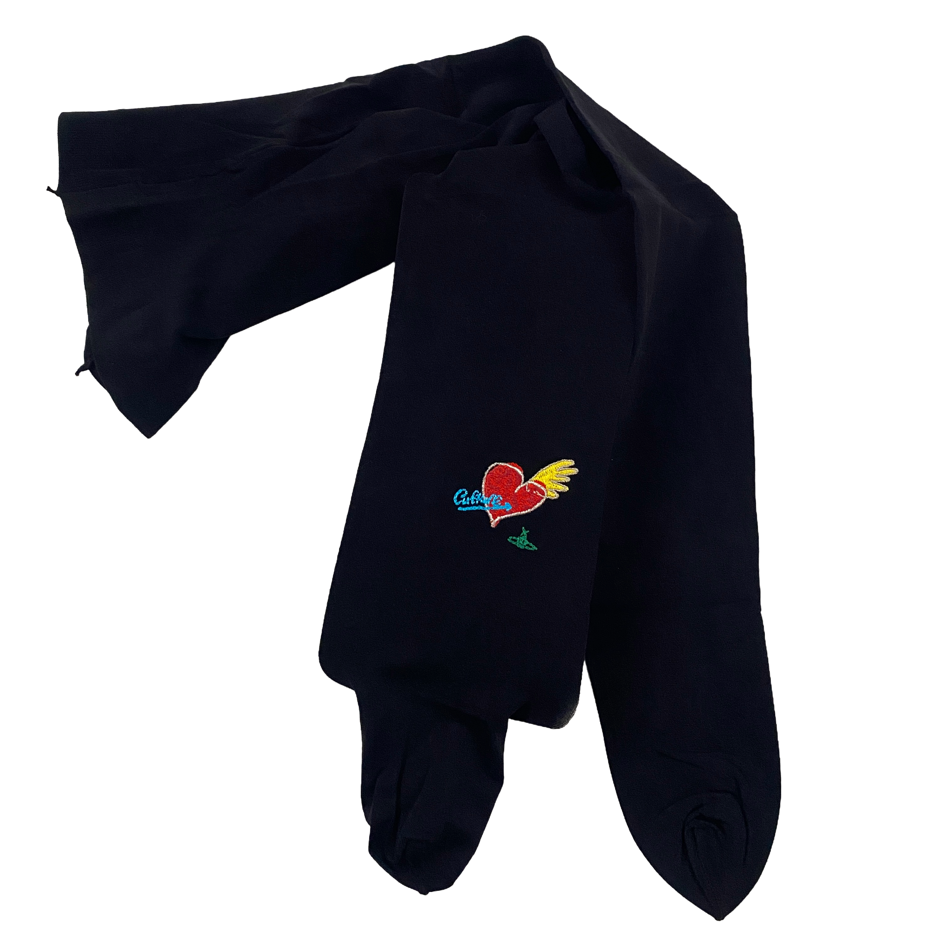 Vivienne Westwood Culture Heart Orb Black Tights (M/L)