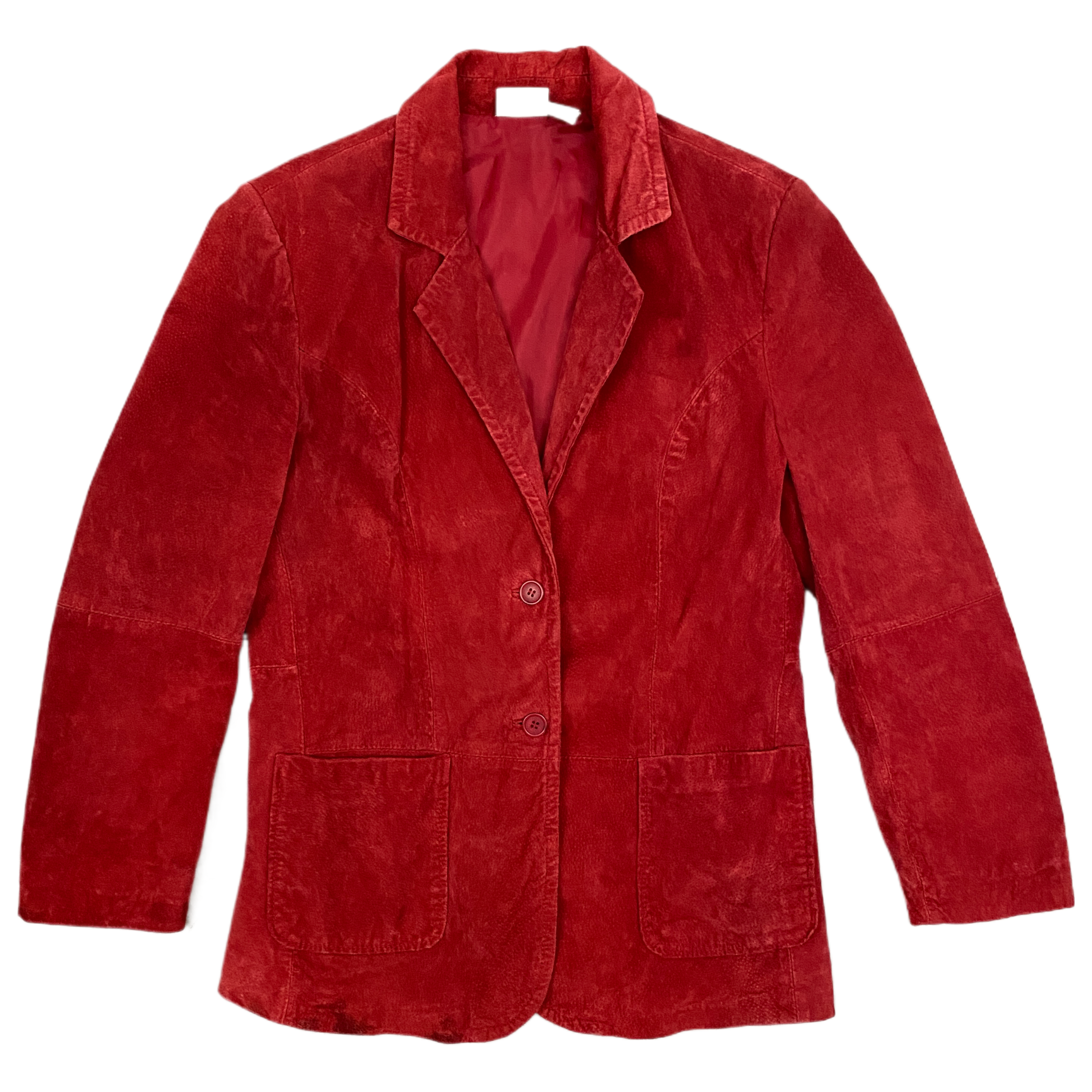 Red Suede Mini Suit Set (M)