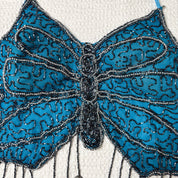 Beaded Backless Butterfly Halter Top (S-M)
