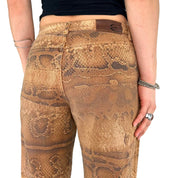 Just Cavalli Snakeskin Jeans (XS/S)