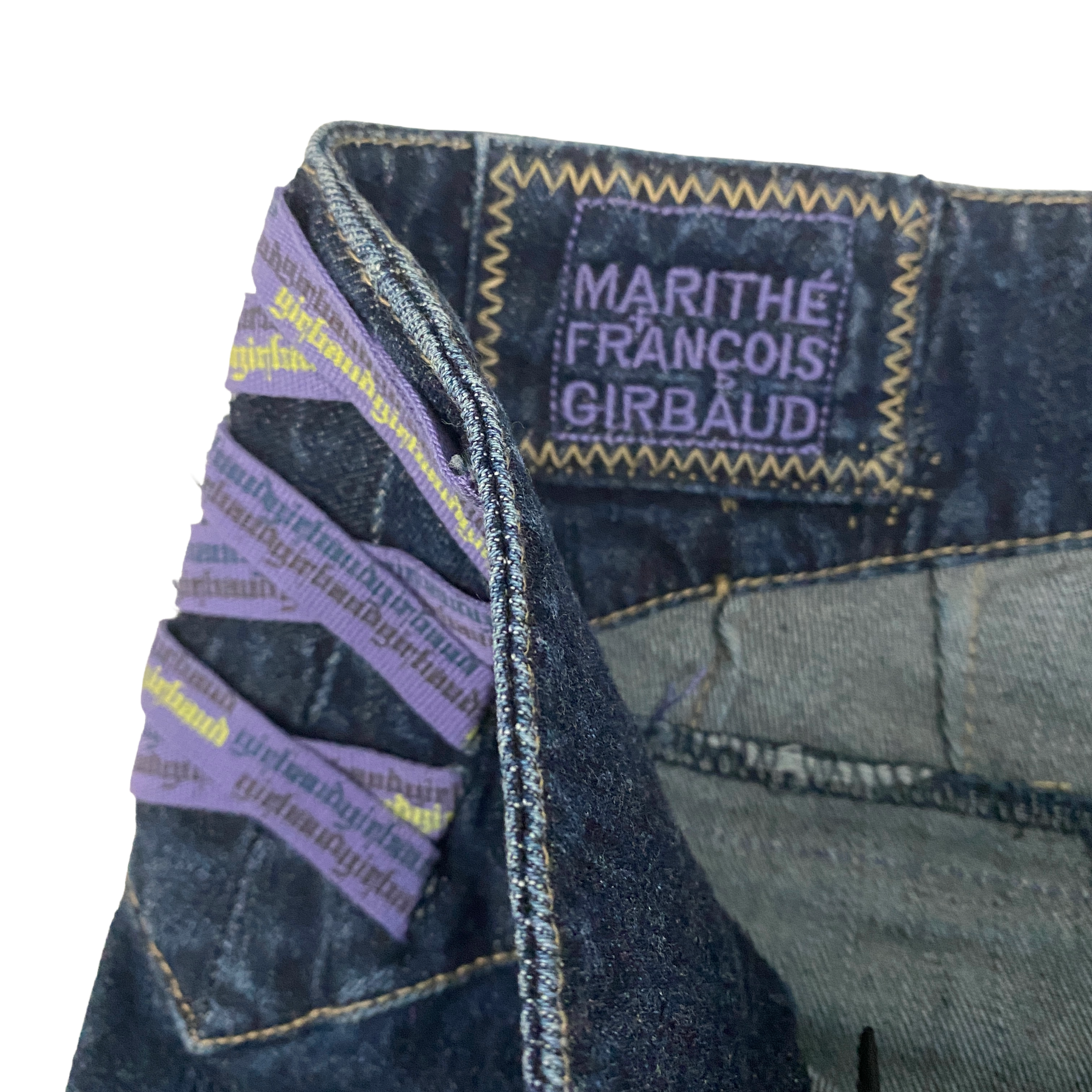 Marithe Francois Girbaud 2000s Ribbon Flare Jeans (S/M)