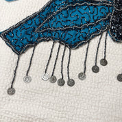Beaded Backless Butterfly Halter Top (S-M)