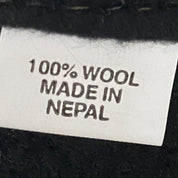 Embroidered Wool Fingerless Mitts