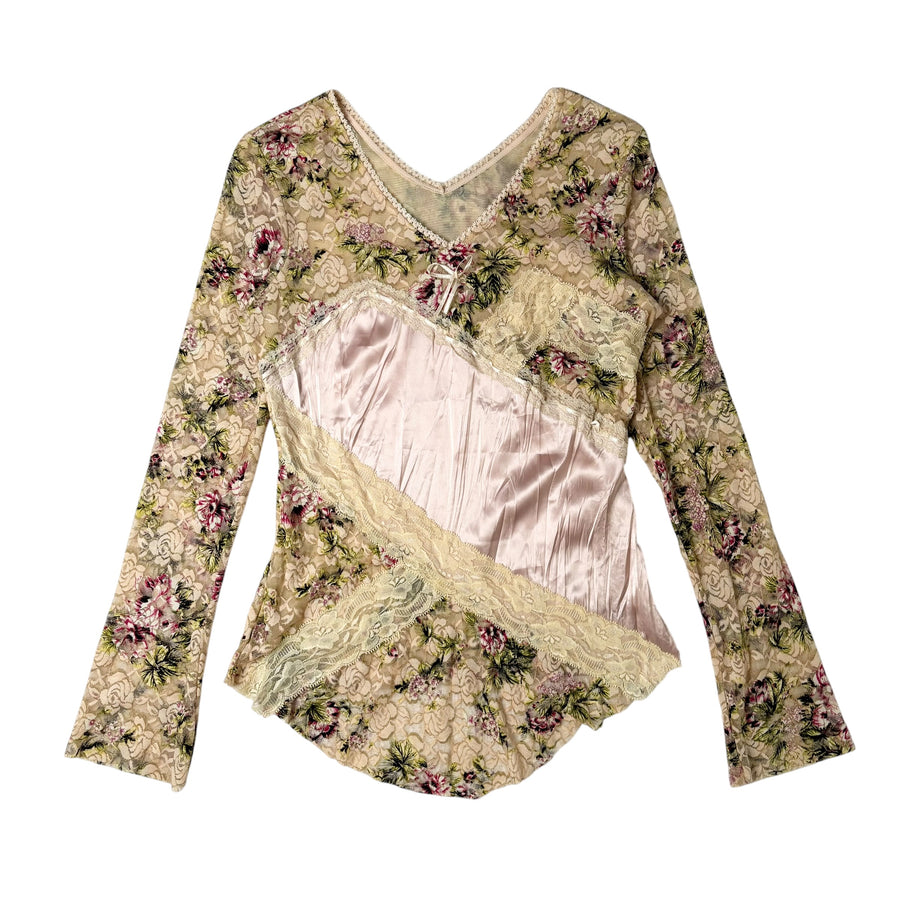 Patchwork Lace Coquette Fairy Long Sleeve (S-M)