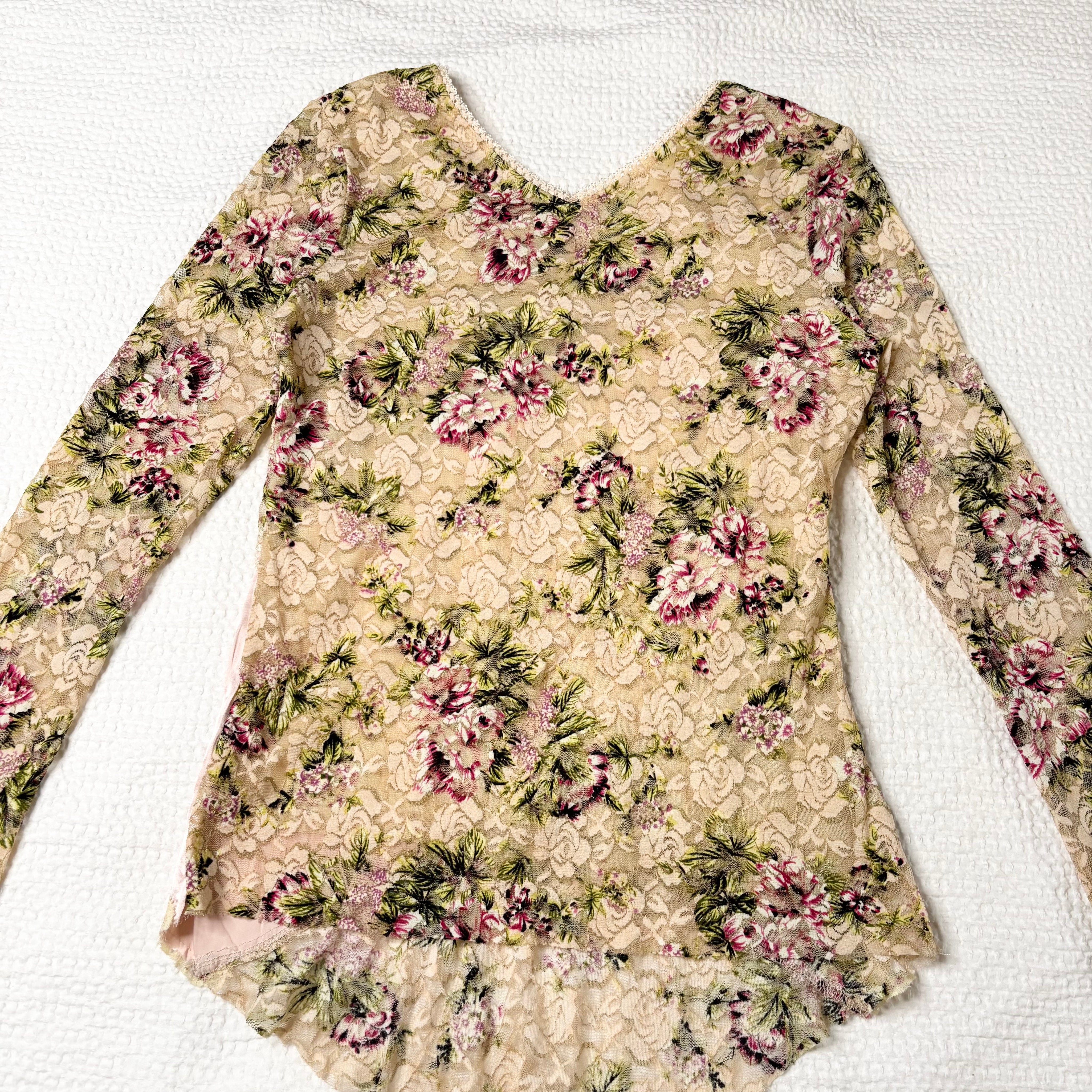 Patchwork Lace Coquette Fairy Long Sleeve (S-M)