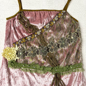 J-Fashion Mix Media Velvet Fairy Tank (S)