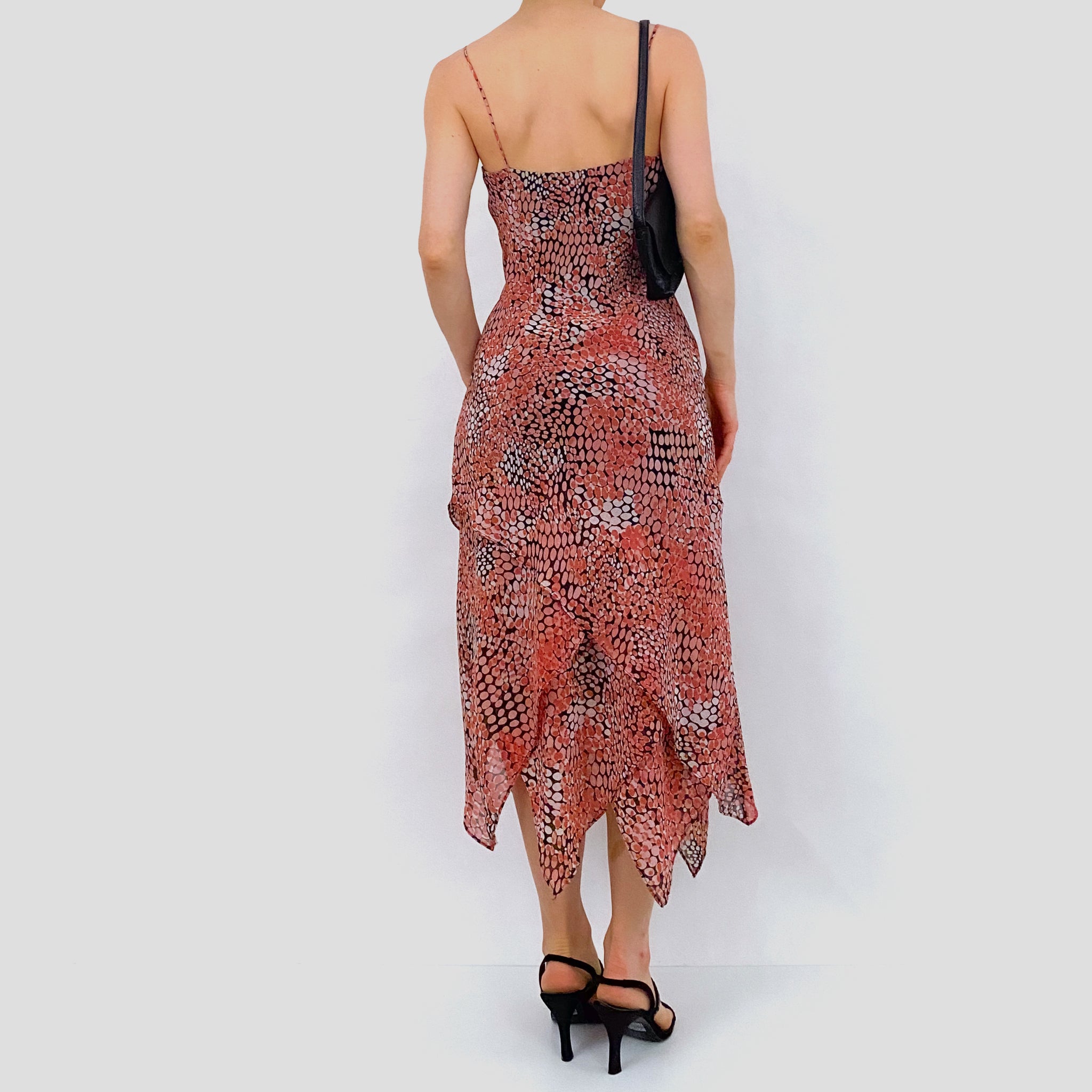 Laundry Asymmetrical Floral Midi Dress - Small