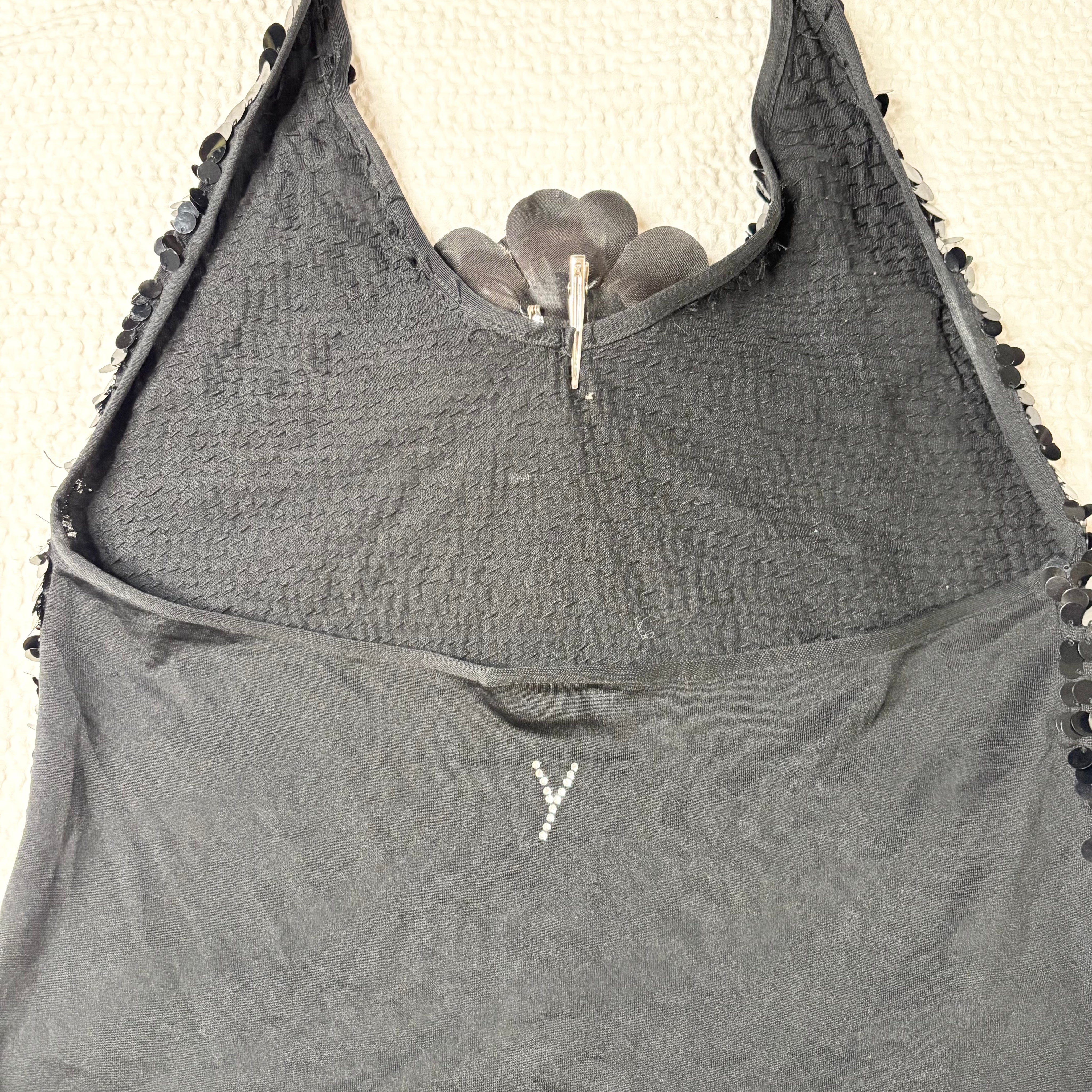 Sequin Embellished Halter Top (S)