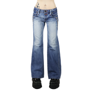 Y2K Japanese Flare Jeans (S)