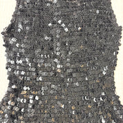 Knit Sequin Tie-Back Tank (S)