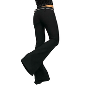Miss Sixty 2000s Black Nixie Low Rise Flare Trouser Pants (S)