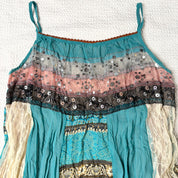 J-Fashion Patchwork Boho Fairy Babydoll Tank (S-M)